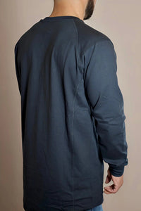 FR 3-Button Henley Shirt - Black Static FR