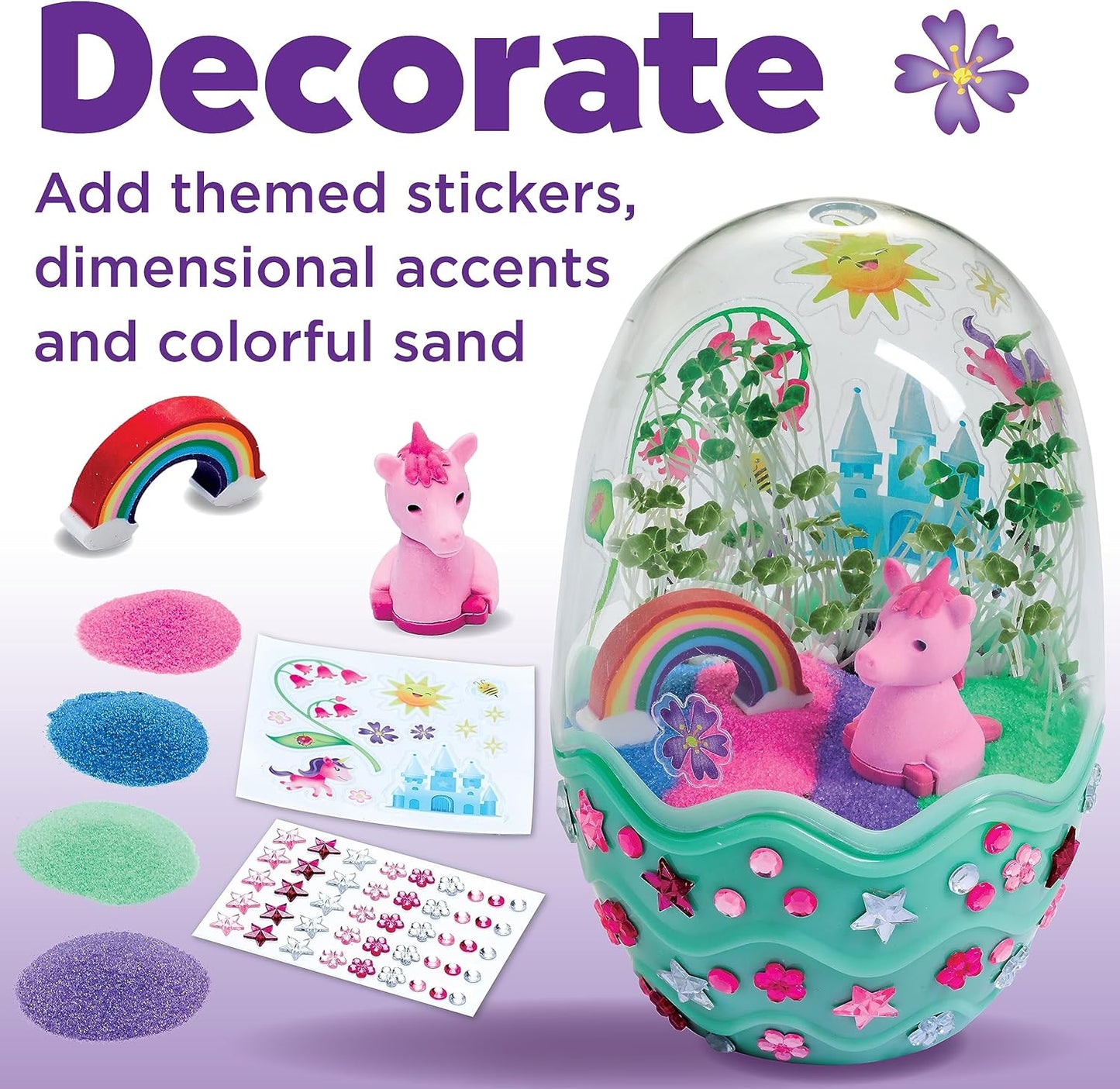 Creativity for Kids Mini Garden: Gifts for Girls, Crafts and Toys, Stocking Stuffers for Kids (Ages 6+) Quick Pick Grocers