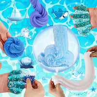 Cloud Slime kit for Girls Ages 8-12, Toys for Girls and Boys, for Kids Slime Set Party kit Goodie Bag Stuffers, 4 5 6 7 8 9 10 Year Old Girl Birthday Gift Cute Stuff Quick Pick Grocers