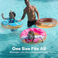 JOYIN 3 Pack Pool Floats, Pool Tube for Kids Swim Rings Inflatable Tubes, Floatie Ring Water Toys for Swimming, Summer Beach Party Quick Pick Grocers