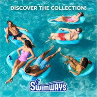 SwimWays Spring Float Premium Papasan Pool Lounger, Inflatable Pool Floats Adult with Fast Inflation for Ages 15 & Up Quick Pick Grocers