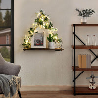 Forest Angle Shelf for Wall,Floating Shelves,Floating Shelves for Wall No Drilling,Adhesive Shelves,Command Strip Shelf,Room Decor Aesthetic,Plant Shelf Wall,Whimsical Decor,2-Piece Set Quick Pick Grocers
