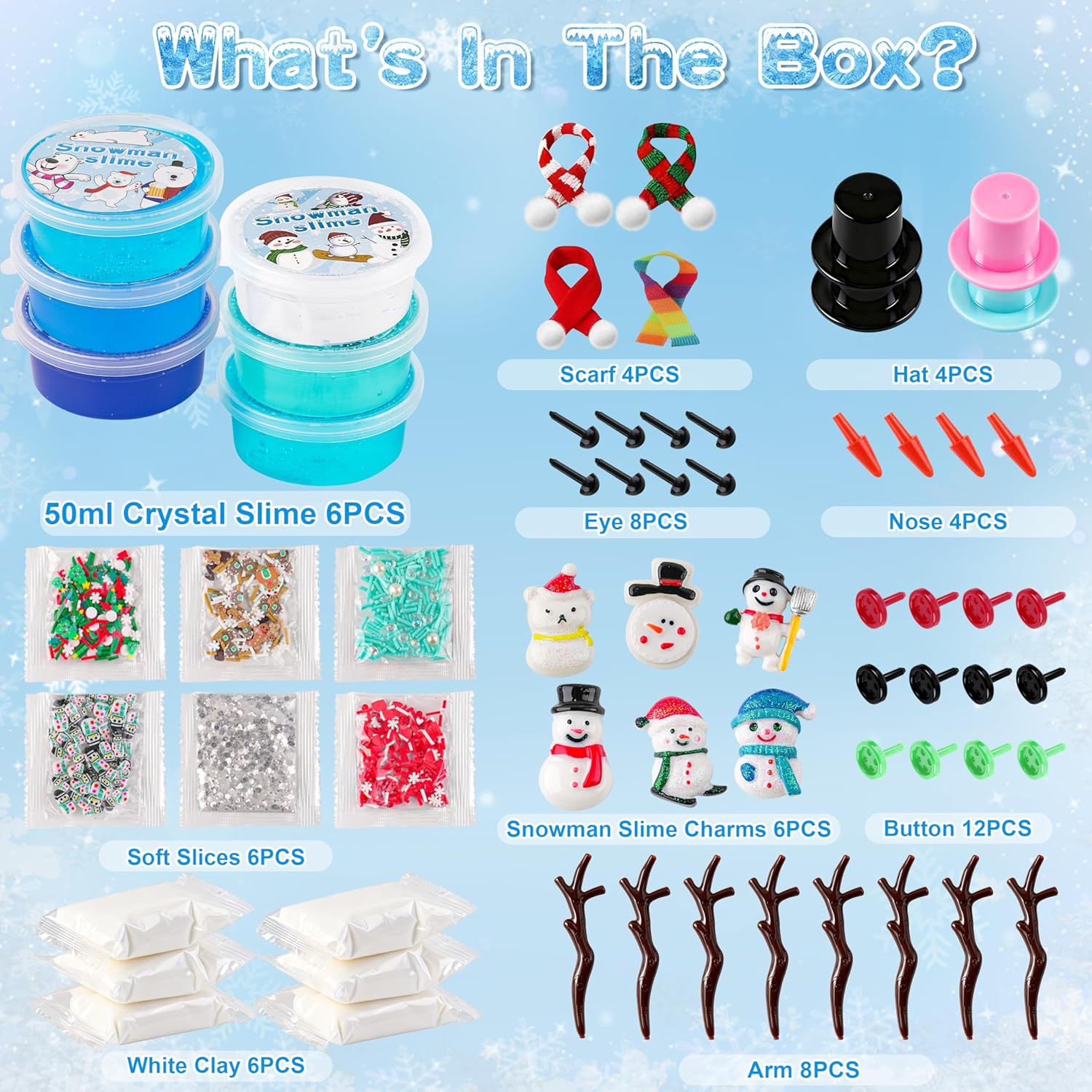 Cloud Slime kit for Girls Ages 8-12, Toys for Girls and Boys, for Kids Slime Set Party kit Goodie Bag Stuffers, 4 5 6 7 8 9 10 Year Old Girl Birthday Gift Cute Stuff Quick Pick Grocers