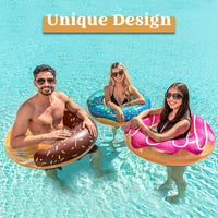 JOYIN 3 Pack Pool Floats, Pool Tube for Kids Swim Rings Inflatable Tubes, Floatie Ring Water Toys for Swimming, Summer Beach Party Quick Pick Grocers