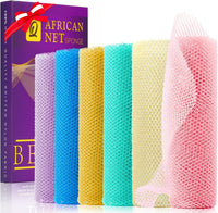 African Bath Sponge African Net Long Net Bath Sponge Exfoliating Shower Body Scrubber Back Scrubber Skin Smoother,Great for Daily Use Quick Pick Grocers