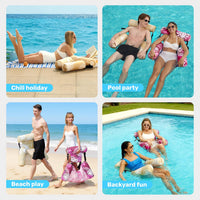 SLOOSH Inflatable Pool Floats Adult,2 Packs Floating Lounge Chairs,Blow up Pool Noodles for Adult Heavy Duty,Floating Chair for Party Summer Water Beach Lake Fun Quick Pick Grocers
