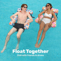SLOOSH Inflatable Pool Floats Adult,2 Packs Floating Lounge Chairs,Blow up Pool Noodles for Adult Heavy Duty,Floating Chair for Party Summer Water Beach Lake Fun Quick Pick Grocers