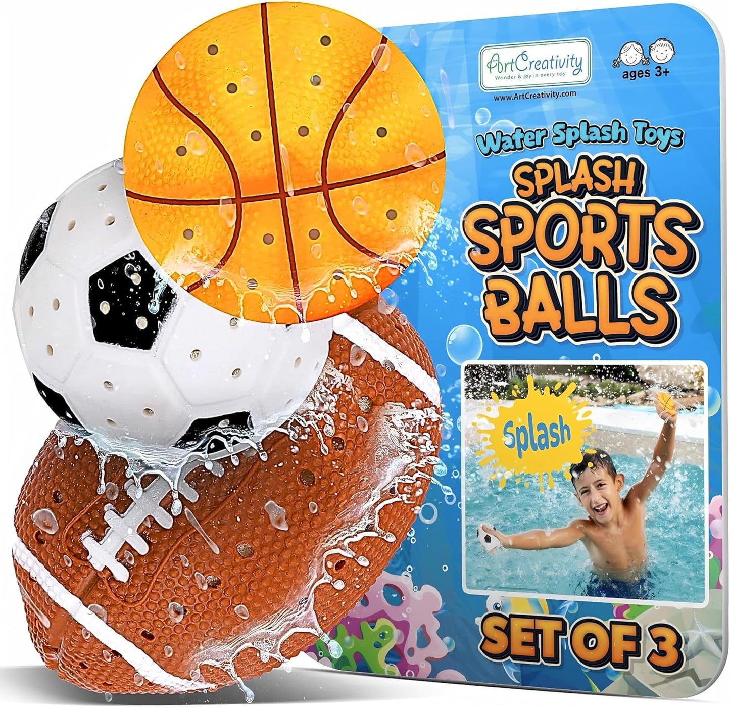 ArtCreativity Soft Water Frisbees for Kids, Soft Sports Discs (3 Pack), Beach Water Toys & Swimming Pool Toys for Kids, Backyard Fun Toy & Outdoor Summer Games, Birthday Gifts for Boys & Girls Quick Pick Grocers