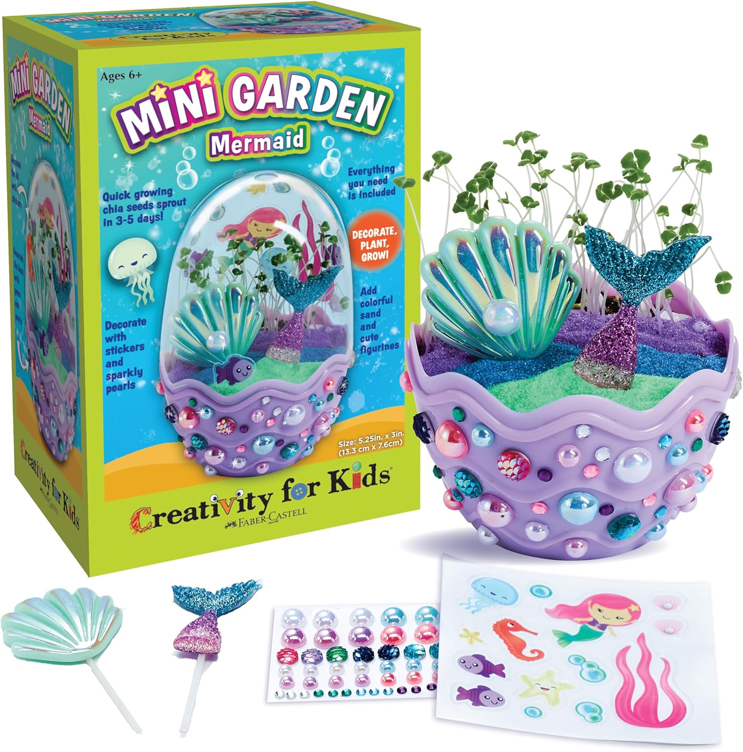 Creativity for Kids Mini Garden: Gifts for Girls, Crafts and Toys, Stocking Stuffers for Kids (Ages 6+) Quick Pick Grocers