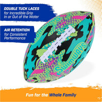 Swimways Hydro Waterproof Football, Outdoor Games for Adults and Kids, Swimming Pool Accessories and Pool Party Games,9.25 Inches Quick Pick Grocers
