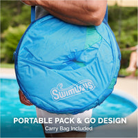 SwimWays Spring Float Premium Papasan Pool Lounger, Inflatable Pool Floats Adult with Fast Inflation for Ages 15 & Up Quick Pick Grocers