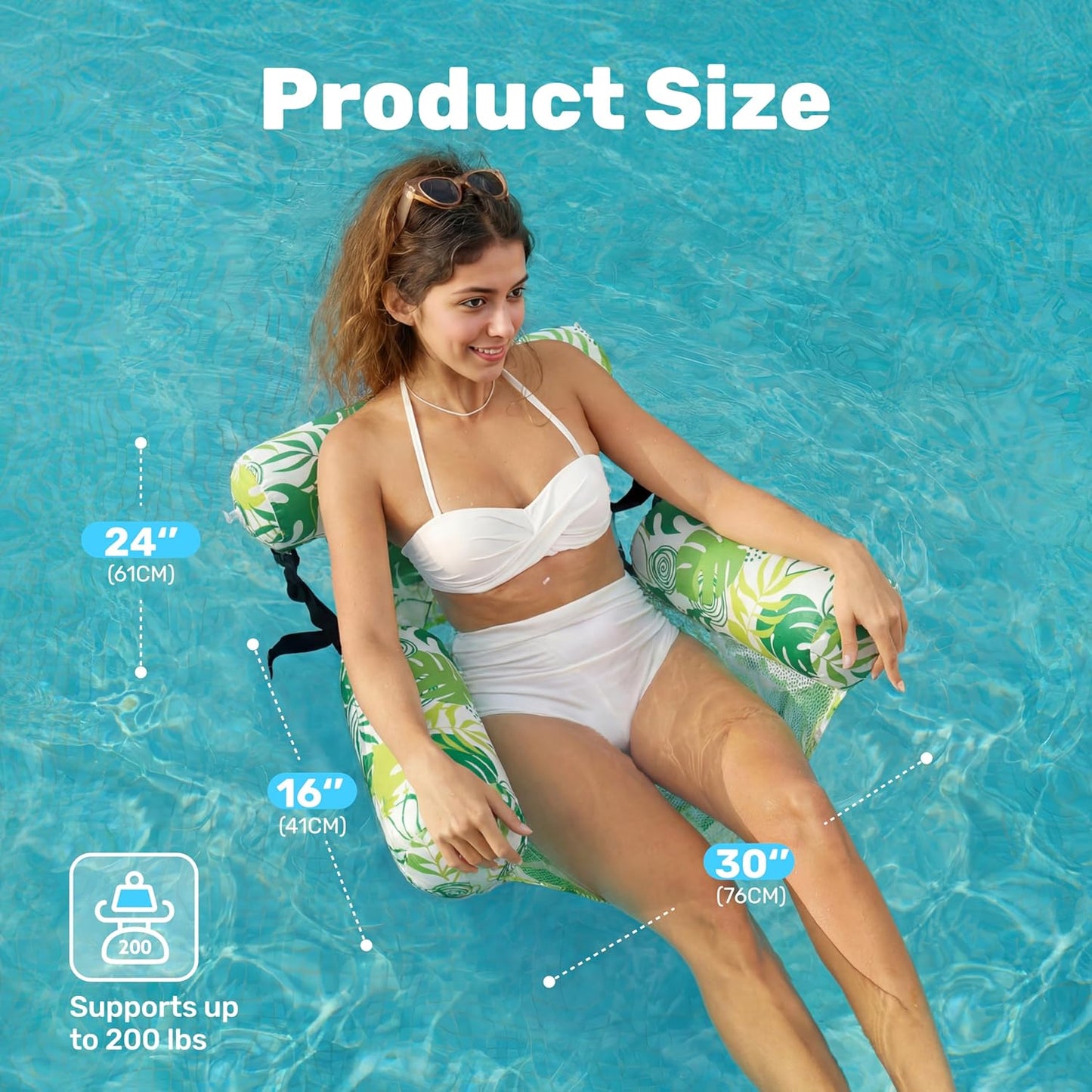 SLOOSH Inflatable Pool Floats Adult,2 Packs Floating Lounge Chairs,Blow up Pool Noodles for Adult Heavy Duty,Floating Chair for Party Summer Water Beach Lake Fun Quick Pick Grocers