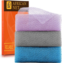 African Bath Sponge African Net Long Net Bath Sponge Exfoliating Shower Body Scrubber Back Scrubber Skin Smoother,Great for Daily Use Quick Pick Grocers