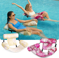 SLOOSH Inflatable Pool Floats Adult,2 Packs Floating Lounge Chairs,Blow up Pool Noodles for Adult Heavy Duty,Floating Chair for Party Summer Water Beach Lake Fun Quick Pick Grocers