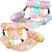 SLOOSH Inflatable Pool Floats Adult,2 Packs Floating Lounge Chairs,Blow up Pool Noodles for Adult Heavy Duty,Floating Chair for Party Summer Water Beach Lake Fun Quick Pick Grocers