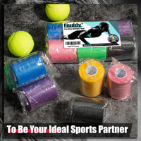 Upgraded 6 Pack Pre Wrap Athletic, Black Prewrap Athletic Tape for Hair Soccer, Soccer Sports Pre Wrap Tape, Pre-Wrap Foam Underwrap Tape Quick Pick Grocers
