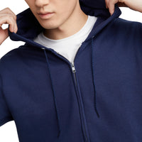 Hanes Men's Full-Zip Eco-Smart Hoodie, Light Blue, XX-Large Econic Blanks