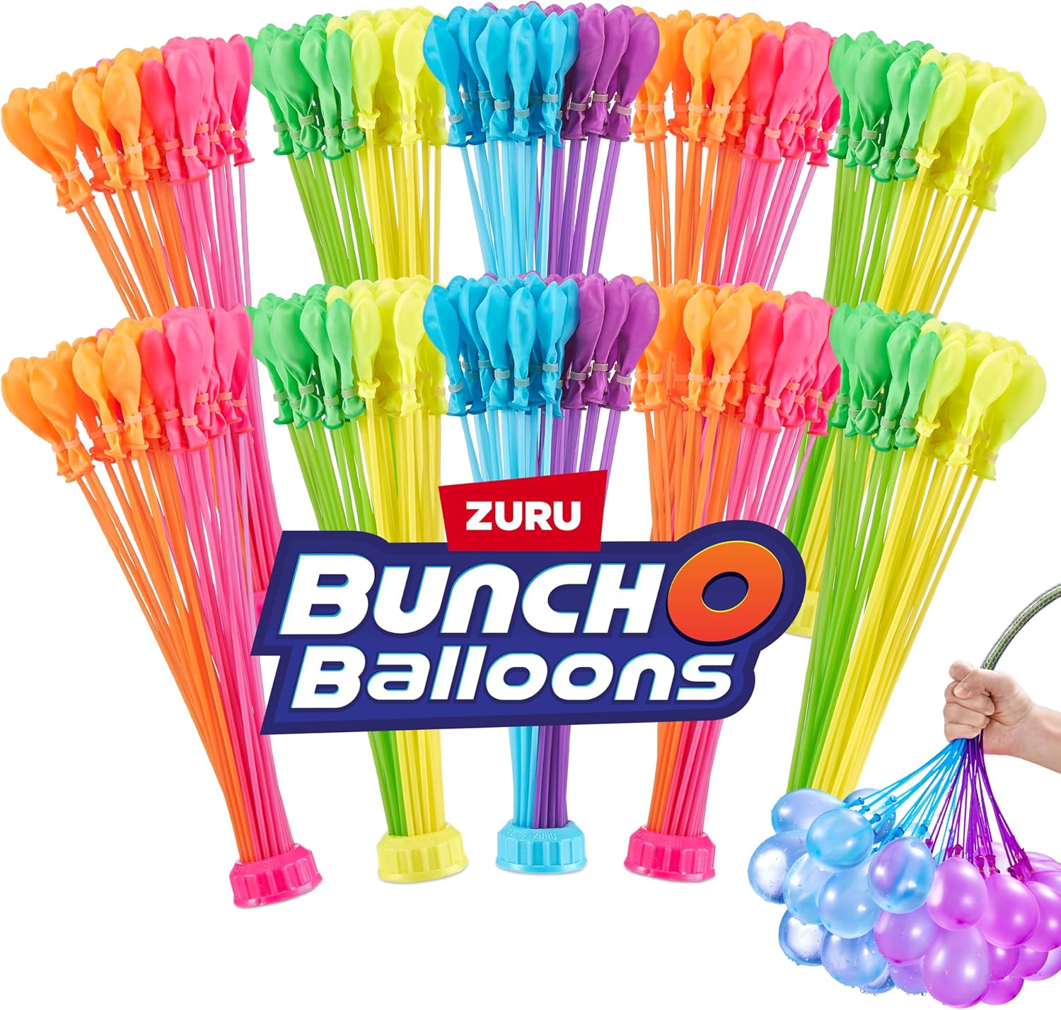 Original Bunch O Balloons Multi-Colored 330+ Rapid-Filling Self-Sealing Water Balloons by ZURU Water Balloon for the Whole Family, Kids, Teens, Adults Quick Pick Grocers