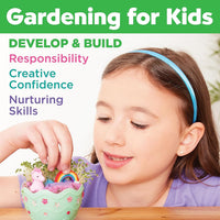Creativity for Kids Mini Garden: Gifts for Girls, Crafts and Toys, Stocking Stuffers for Kids (Ages 6+) Quick Pick Grocers