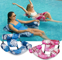 SLOOSH Inflatable Pool Floats Adult,2 Packs Floating Lounge Chairs,Blow up Pool Noodles for Adult Heavy Duty,Floating Chair for Party Summer Water Beach Lake Fun Quick Pick Grocers