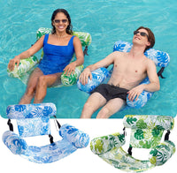 SLOOSH Inflatable Pool Floats Adult,2 Packs Floating Lounge Chairs,Blow up Pool Noodles for Adult Heavy Duty,Floating Chair for Party Summer Water Beach Lake Fun Quick Pick Grocers