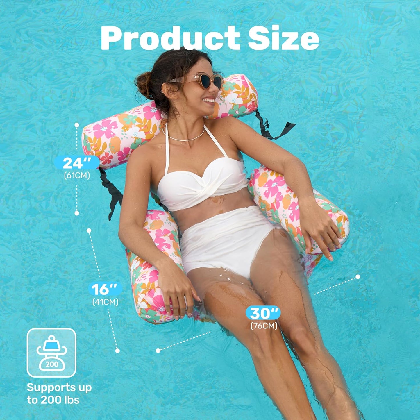 SLOOSH Inflatable Pool Floats Adult,2 Packs Floating Lounge Chairs,Blow up Pool Noodles for Adult Heavy Duty,Floating Chair for Party Summer Water Beach Lake Fun Quick Pick Grocers