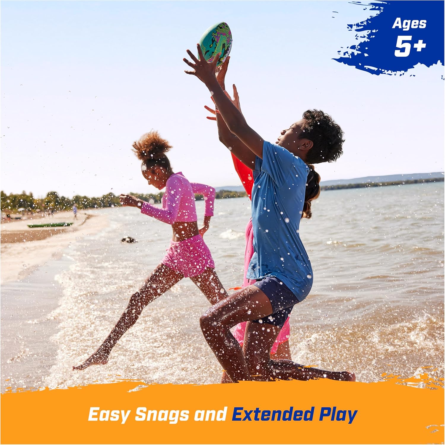 Swimways Hydro Waterproof Football, Outdoor Games for Adults and Kids, Swimming Pool Accessories and Pool Party Games,9.25 Inches Quick Pick Grocers