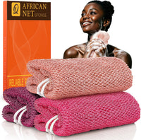 African Bath Sponge African Net Long Net Bath Sponge Exfoliating Shower Body Scrubber Back Scrubber Skin Smoother,Great for Daily Use Quick Pick Grocers