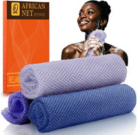 African Bath Sponge African Net Long Net Bath Sponge Exfoliating Shower Body Scrubber Back Scrubber Skin Smoother,Great for Daily Use Quick Pick Grocers