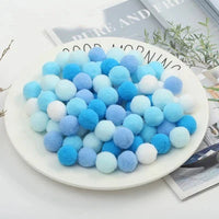 Pompoms 8/10/15/20/25/30mm Soft Pompons Colorful Fluffy Plush Craft DIY Pom Pom Fur Ball Pon Pon Home Decoration Kids Toys 10g Econic Blanks