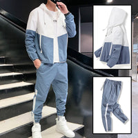 2026 Men Tracksuit Casual Joggers Hooded Sportswear Jackets And Pants 2 Piece Sets Hip Hop Running Sports Suit Quick Pick Grocers