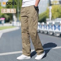 Men's Cargo Pants Summer Spring Cotton Work Wear New In Large Size 6XL Casual Climbing Joggers Sweatpants Hombre Autumn Trousers Quick Pick Grocers