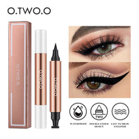 O.TWO.O Eyeliner Stamp Black Liquid Eyeliner Pen Waterproof Fast Dry Double-ended Eye Liner Pencil Make-up for Women Cosmetics Purest Peak