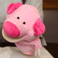 Stuffed Plush Animals Toys Hand Finger Story Puppet Kawaii Dolls Educational Baby Toys Lion Elephant Bunny Monkey Children GIft Purest Peak