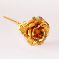 YO CHO 24K Plated Gold Rose Artificial Flower 24K Foil Rose Galaxy Box Birthday Valentine Mother's Day Christmas Creative Gift Quick Pick Grocers
