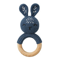 BPA Free Baby Wooden Teether Crochet Cartoon Baby Rattle Toys Wooden Ring Rodent Toys Mobile Gym Kids Newborn Educational Toys Purest Peak
