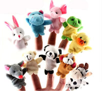 Hand Finger Puppets Plush Set – Animal Cartoon Toys for Kids Econic Blanks