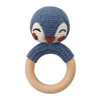 BPA Free Baby Wooden Teether Crochet Cartoon Baby Rattle Toys Wooden Ring Rodent Toys Mobile Gym Kids Newborn Educational Toys Purest Peak