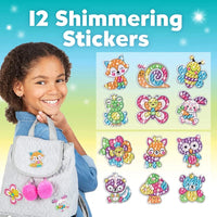 12 Create Big Gem Diamond Painting Sticker Kit Art Craft Girls Boys Unicorn Animal Sealife Magical Mosaic Dot Sticky Toys Gifts Econic Blanks