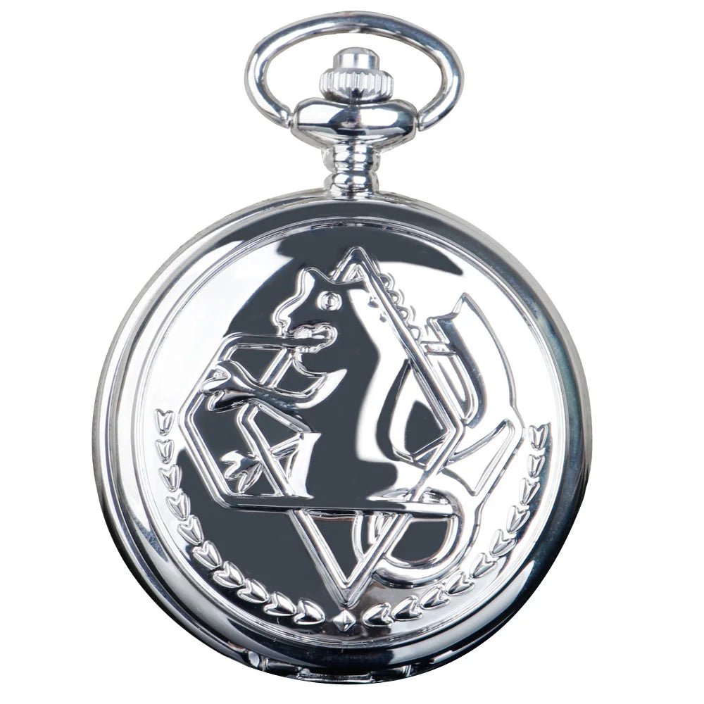 Fullmetal Alchemist High Grade Gifts Sets Pocket Watch Cosplay Japan Anime Necklace Clock Accessories With Box CF1217 Quick Pick Grocers