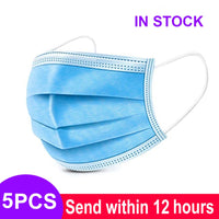 Mouth Masks 3-layer Anti-Dust Disposable Mascarillas  Non Woven Meltblown Cloth Masks Elastic Ear Loop Face Mask Purest Peak