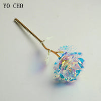 YO CHO 24K Plated Gold Rose Artificial Flower 24K Foil Rose Galaxy Box Birthday Valentine Mother's Day Christmas Creative Gift Quick Pick Grocers