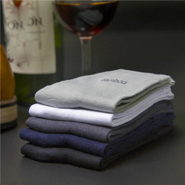 10Pairs/Lot Men Bamboo Socks Brand Comfortable Breathable Casual Business Men's Crew Socks High Quality Guarantee Sox Male Gift Quick Pick Grocers