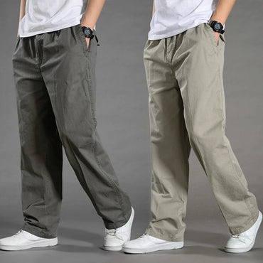 Men's Cargo Pants Summer Spring Cotton Work Wear New In Large Size 6XL Casual Climbing Joggers Sweatpants Hombre Autumn Trousers Quick Pick Grocers