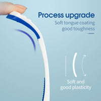 Y-Kelin Tongue Scraper Oral  Cleaner Brush Fresh Breath Cleaning Coated  Toothbrush  Hygiene Care Tools Econic Blanks