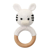 BPA Free Baby Wooden Teether Crochet Cartoon Baby Rattle Toys Wooden Ring Rodent Toys Mobile Gym Kids Newborn Educational Toys Purest Peak
