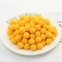 Pompoms 8/10/15/20/25/30mm Soft Pompons Colorful Fluffy Plush Craft DIY Pom Pom Fur Ball Pon Pon Home Decoration Kids Toys 10g Econic Blanks