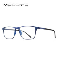 MERRYS DESIGN Men Titanium Alloy Glasses Frame Fashion Male Square Ultralight Eye Myopia Prescription Eyeglasses S2001 Econic Blanks