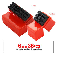 Letter&Number Stamp Punch Set Hardened Steel Metal Wood Leather Steel Punch Alphabet Letter Number Tool Leather craft Stamp Econic Blanks