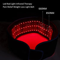 Red ＆Infrared Light Therapy Belt 850nm 660nm LED Beauty Devices fo Wrap Burn Fat Face Wrap Slimming  Waist Heat Pad Full Body Quick Pick Grocers